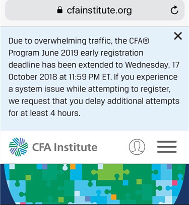 cfa报名